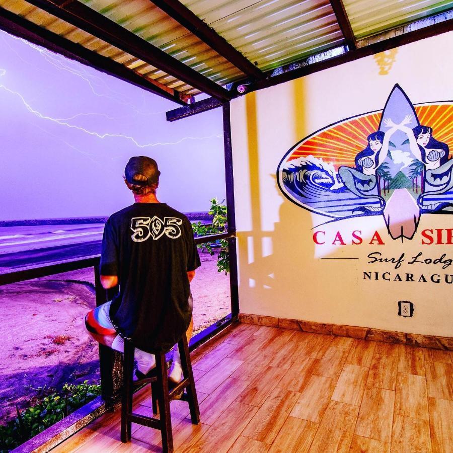 Sirena Surf Lodge Miramar Nicaragua Esterno foto